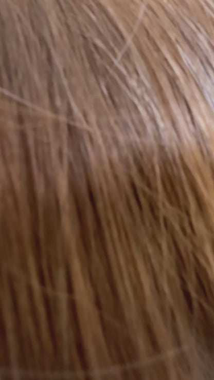 hazelnut synthetic wig,heat friendly synthetic. fringe bob wig, wavy/ curly.