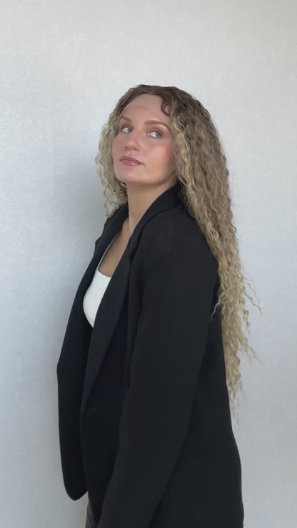 hope curly lacefront synthetic, long hair wig, heat safe, australia wigs/ synthetics.