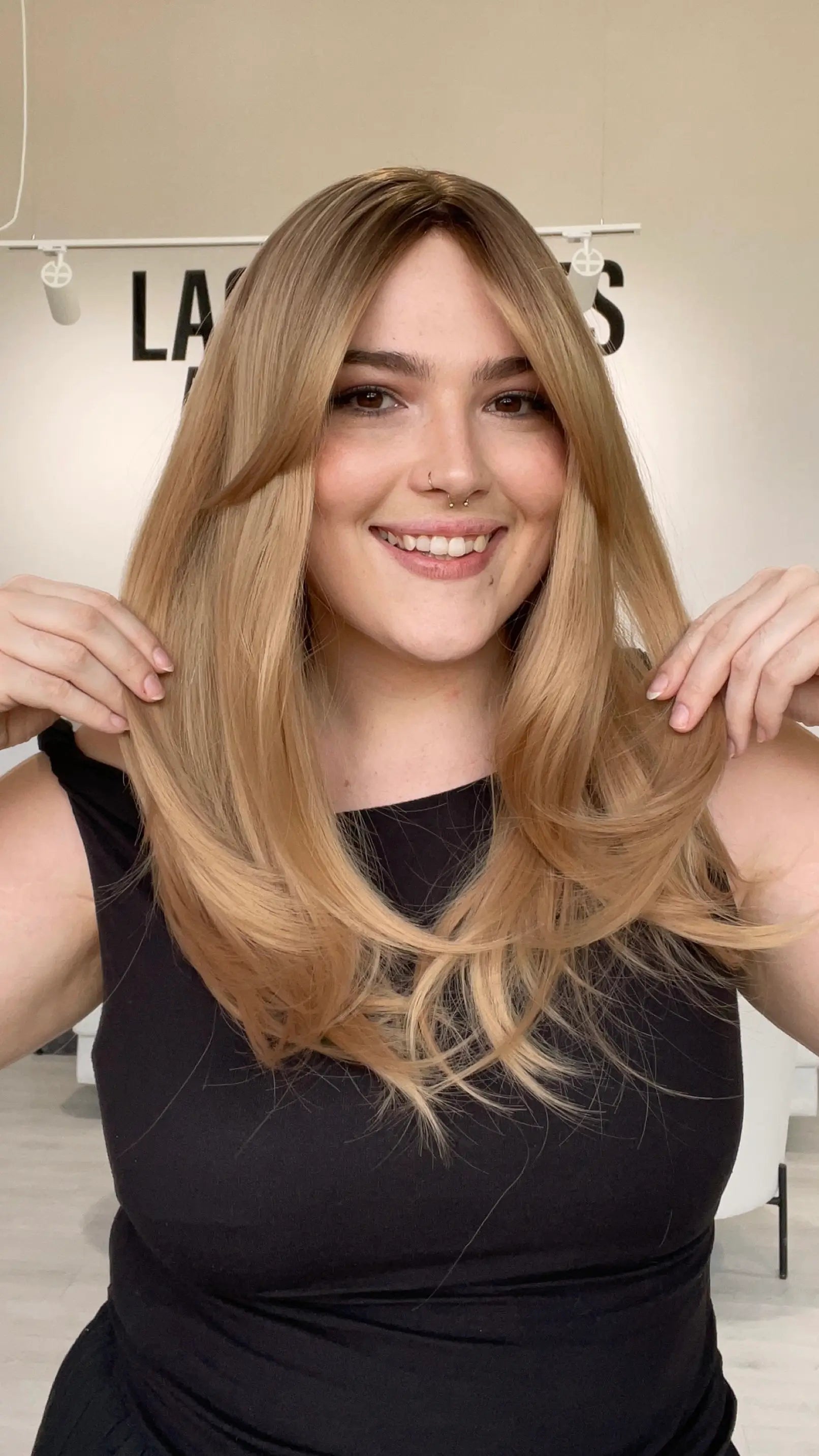 long layered blonde hair realistic synthetic wig, australia.