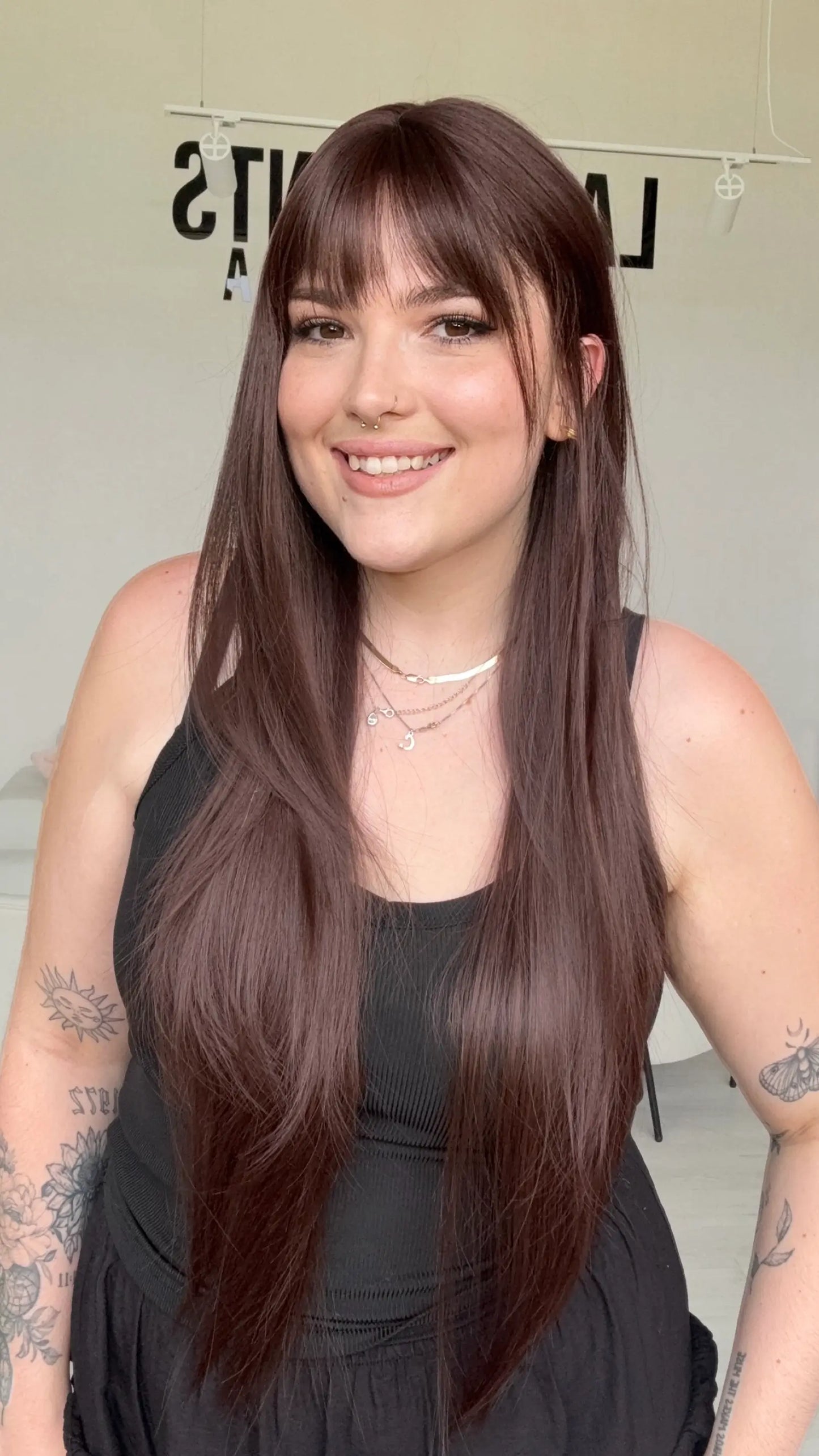 long layered burgundy synthetic wig, australia.
