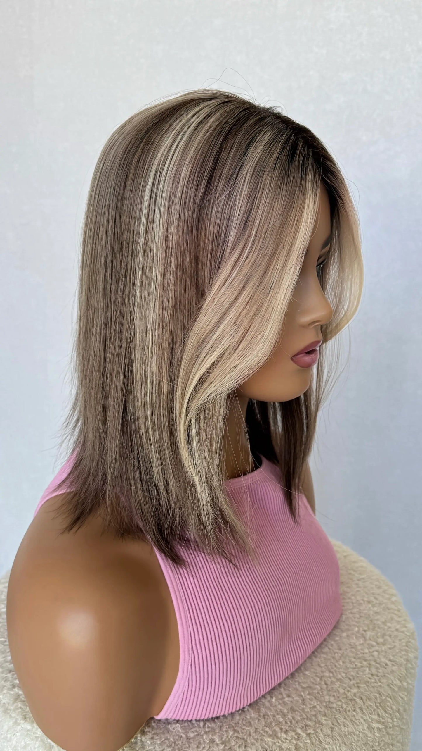 topper human hair ash blonde, 4x clips. 100% human hair topper australia.