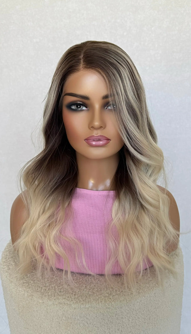 side part, warrior synthetic, heat safe synthetic wig.