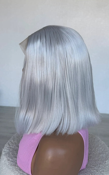 grey lacefront bob glueless australia wigs.