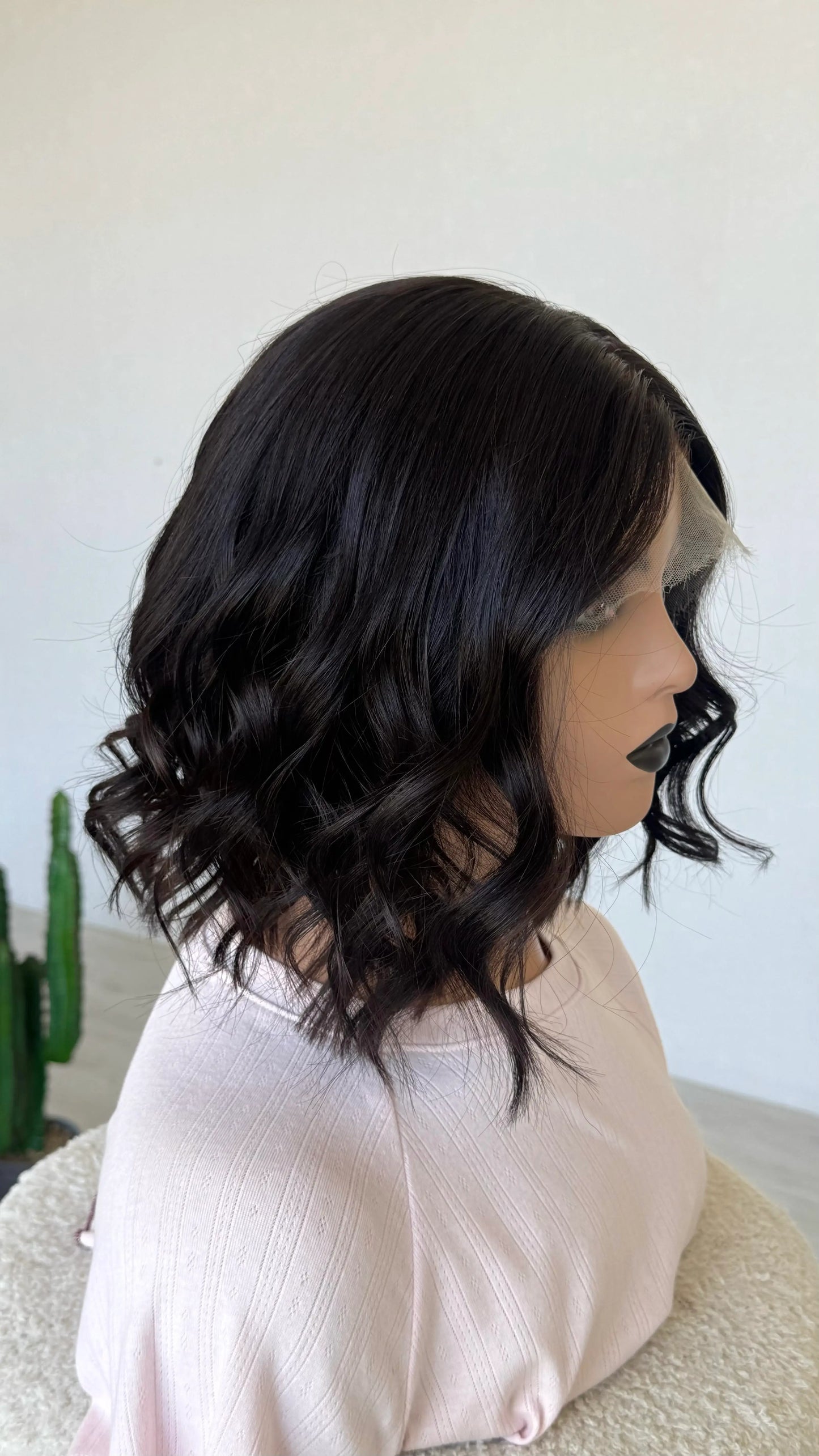 dark brunette curly hair lace front wig, australia lace front wig.