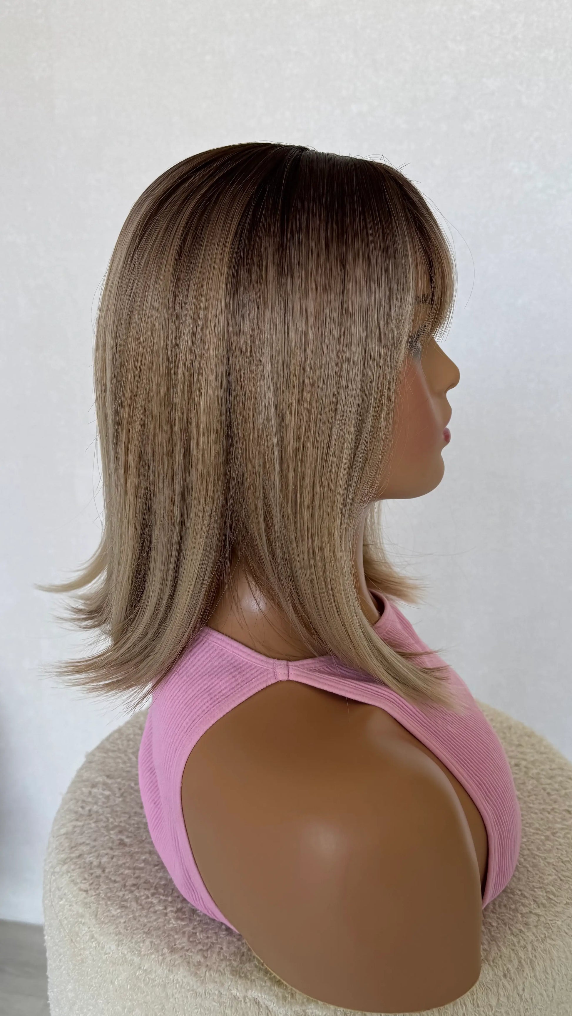side view heat safe synthetic bob fringe wig australia 