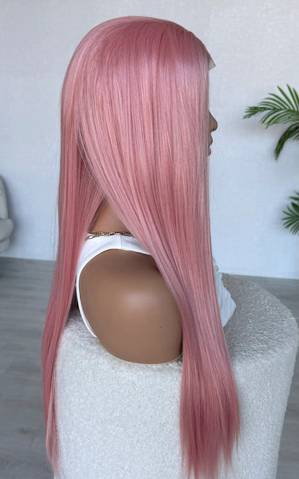 side view long pink view
