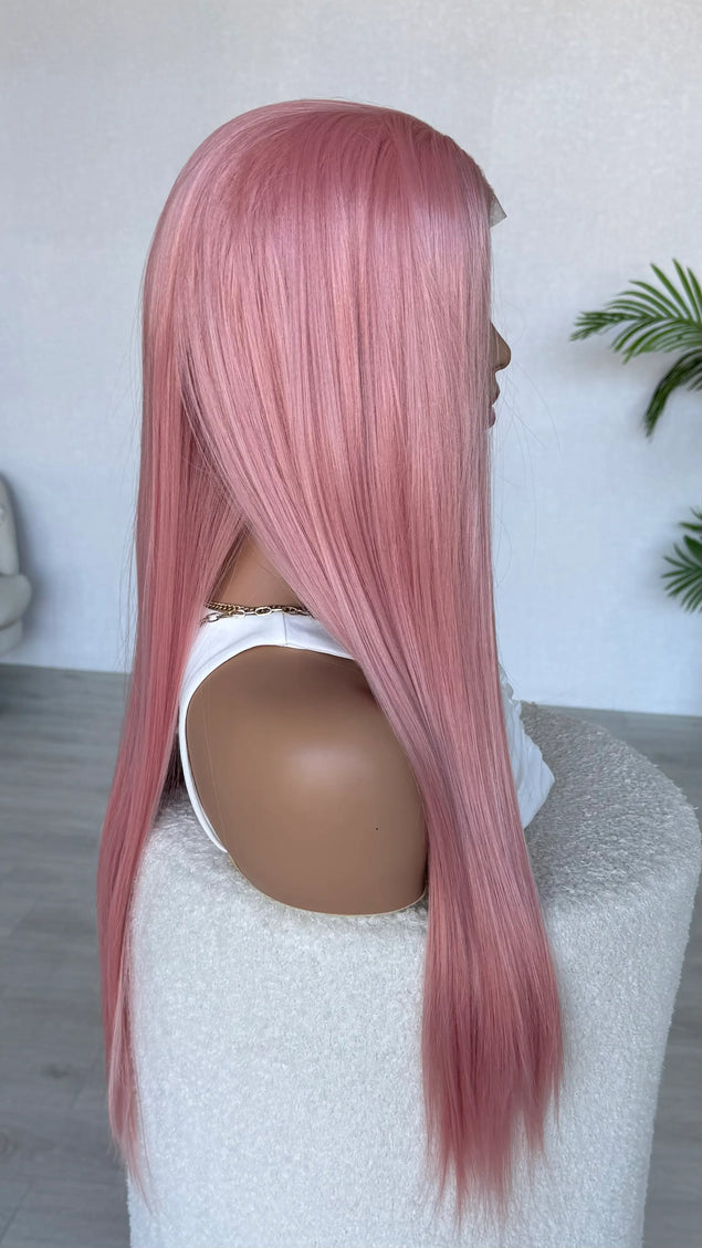 side view long pink view
