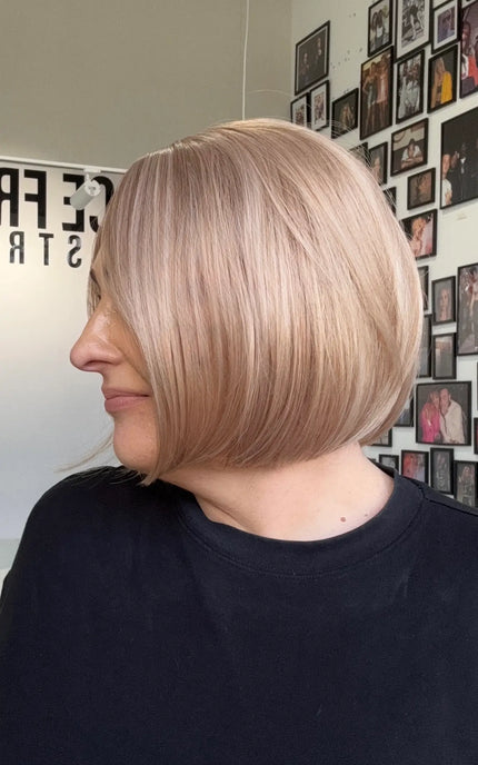 strawberry blonde short bob glueless synthetic wig, australia.