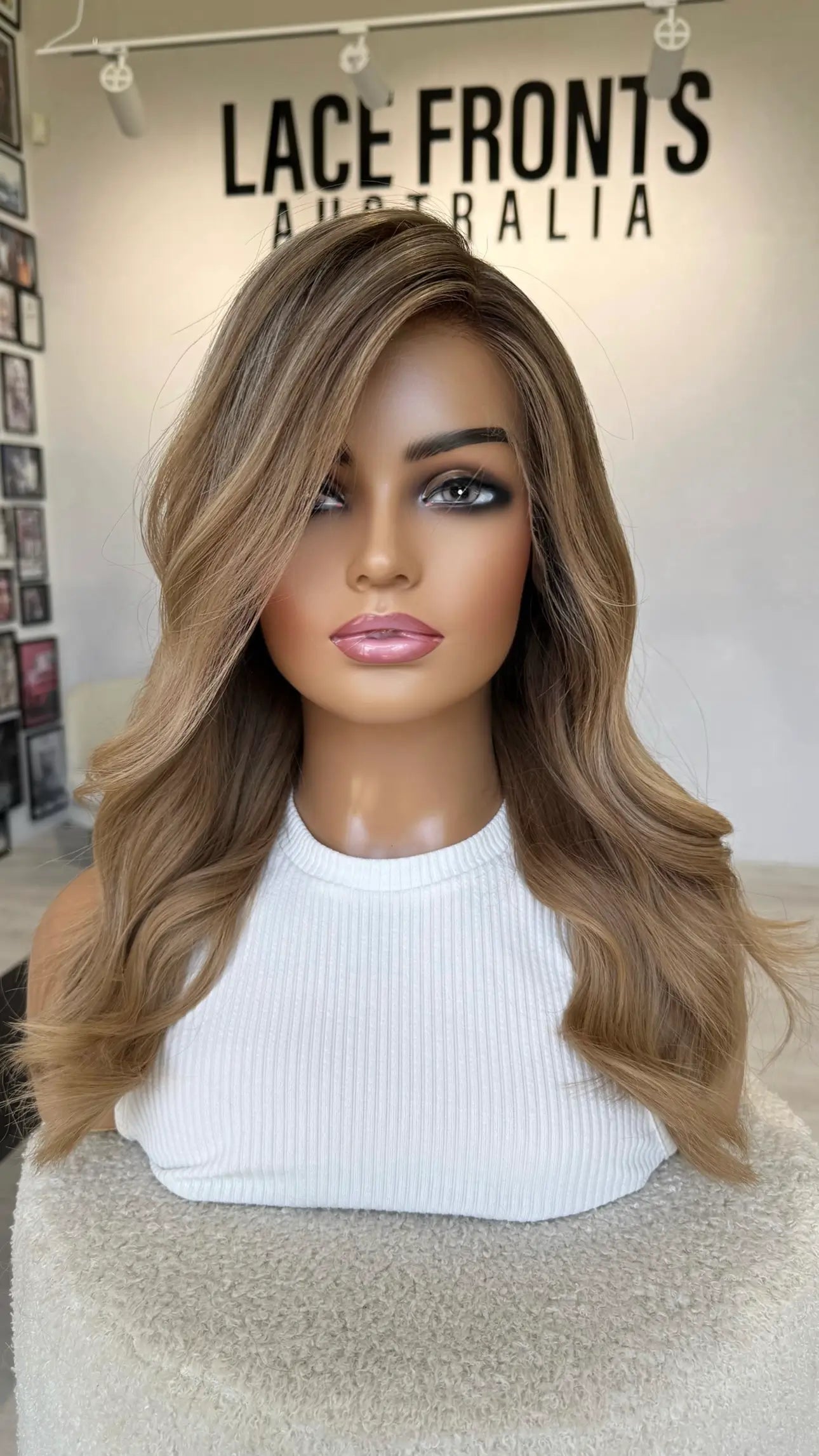 lacefront multi toned human hair lacefront wig, 