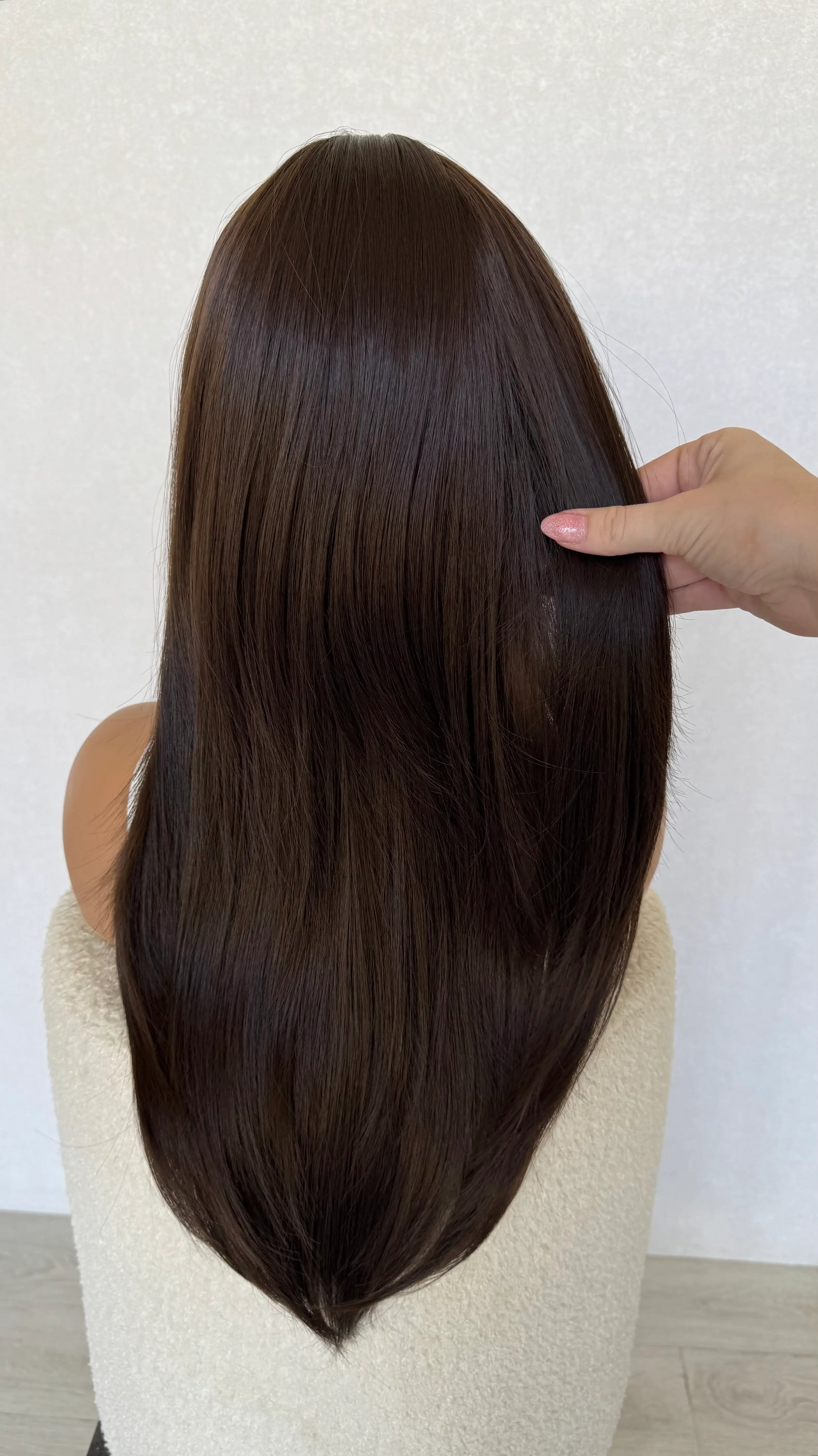 long hair wig from behind, synthetic heat safe hair australia.