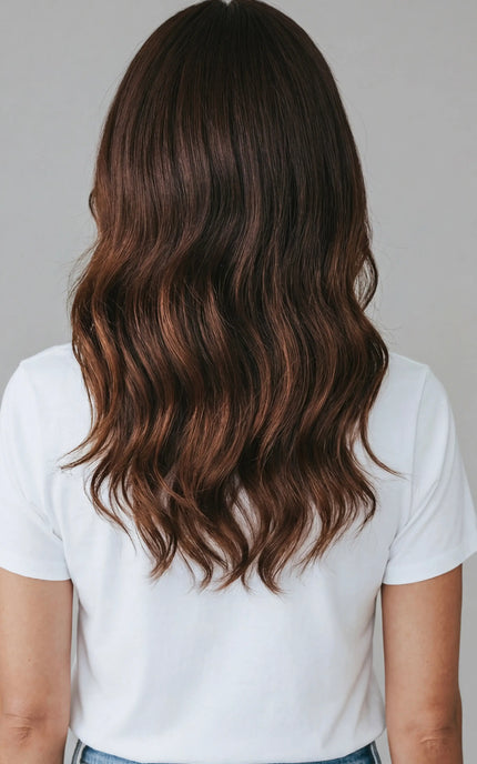 lace front natural looking brunette wig for women with alopecia, hairloss.