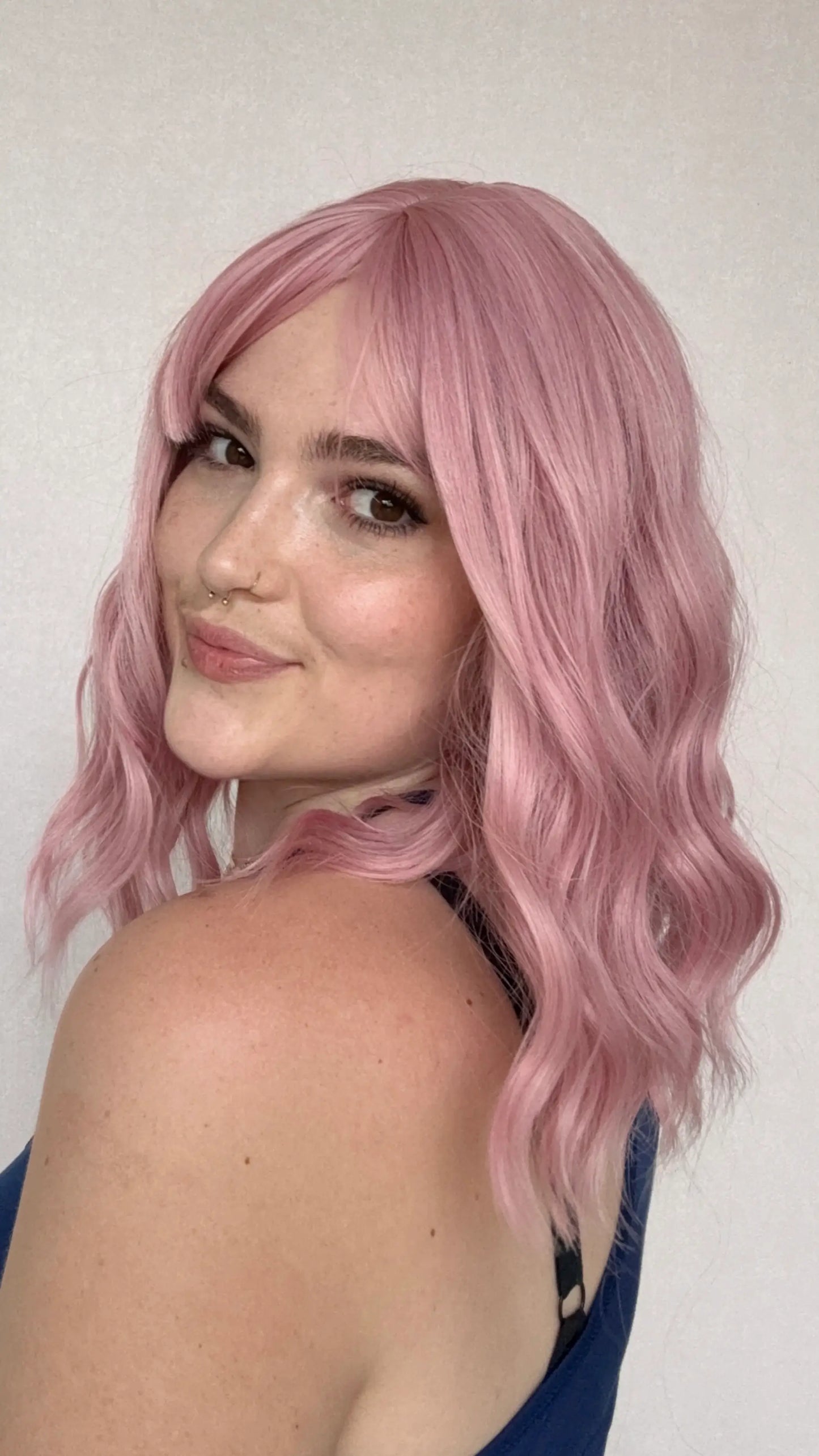 middle parting, fringe synthetic, heat safe, glueless wig australia, gold coast.