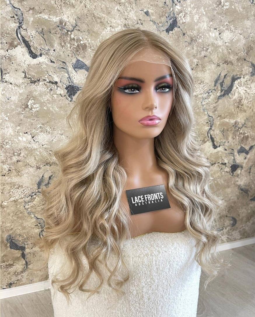Lacefronts human hair medical wig creamy blonde 28 elle woods