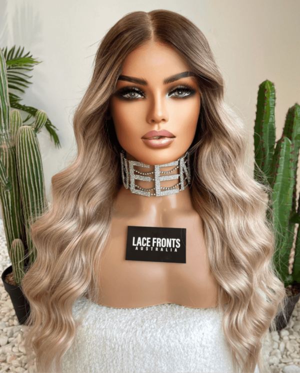 Lace Fronts Australia Human Hair Wig Warm Blonde Wig 26 Inch – Evie