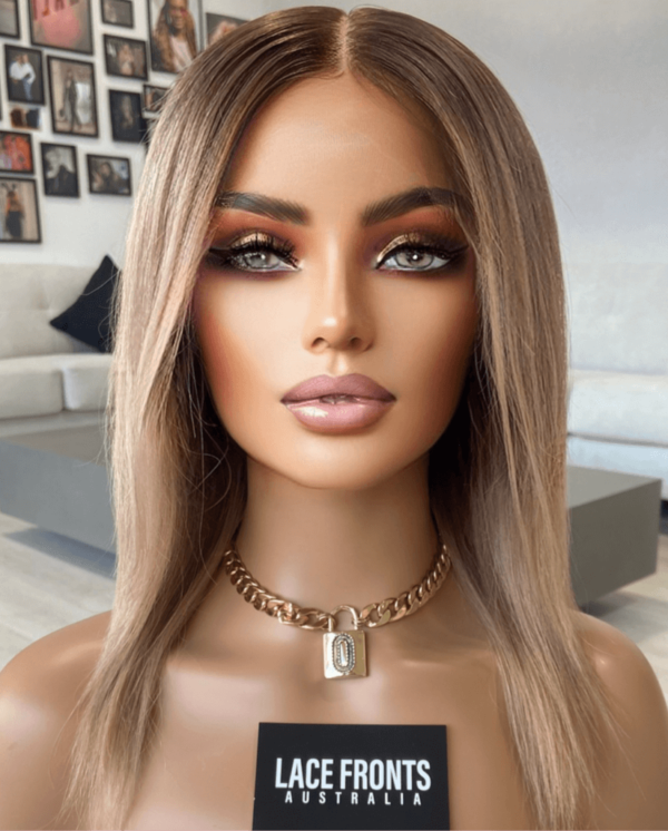 Lace Fronts Australia Human Hair Wig Blonde Wig 14 Inch – Evie