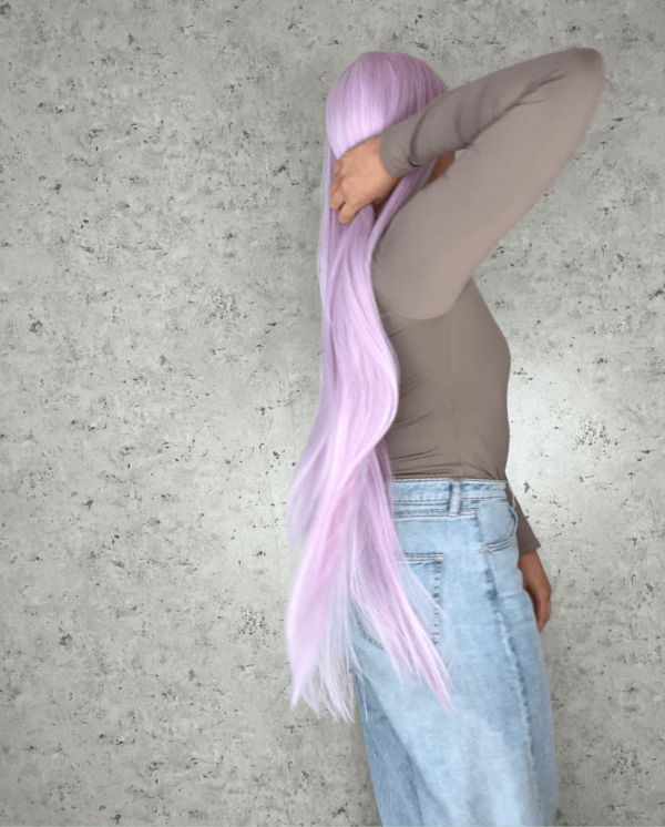 Pink & Purple Pastel Luxe Synthetic Wig - Flossy