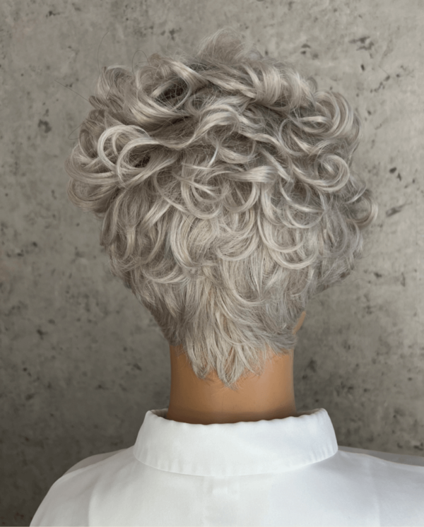 Short Grey Luxe Synthetic Wig - Estelle