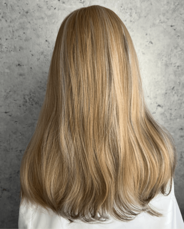 Caramel Blonde with Highlights Luxe Synthetic Wig - Vicki