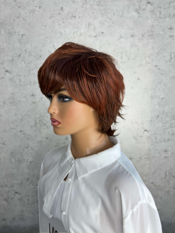 Short Chestnut Auburn Luxe Synthetic Wig - Lisa