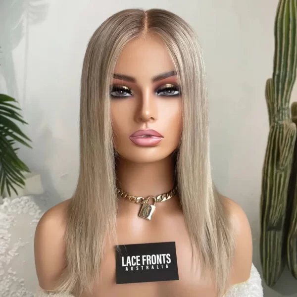 Lace Fronts Australia Human Hair Wig Beige Blonde Wig 16 Inch – Samantha