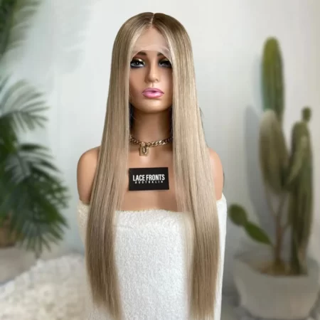 Lace Fronts Australia Human Hair Wig Blonde Balayage with Money Pieces Wig 30 Inch - Summer 1080x1080