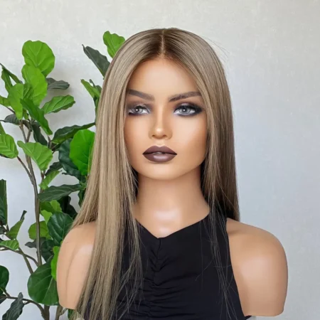 Dark Blonde Lace Front Human Hair Wig 24" – Cartia
