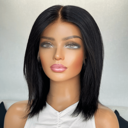Created in Australia: Darkest Brown Lace Front Human Hair Wig 14" - Koko